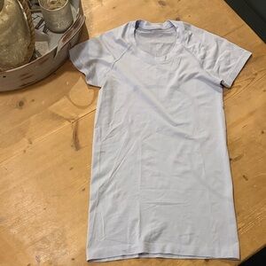 lululemon athletica Light Blue Short Sleeve Tee